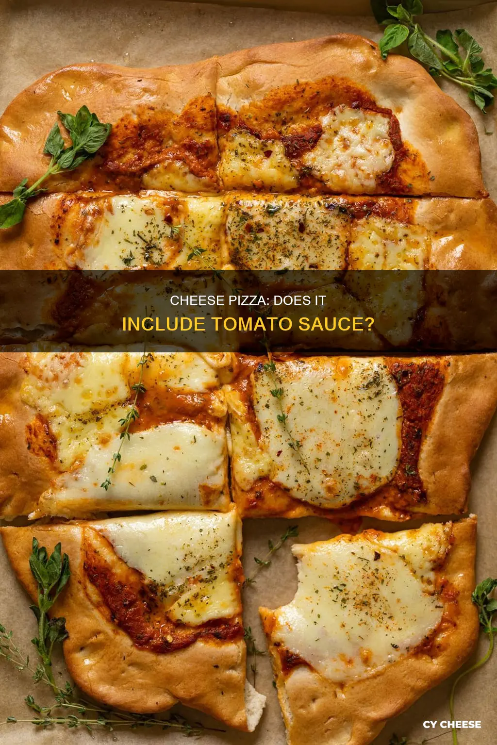 does cheese pizza have tomato sauce