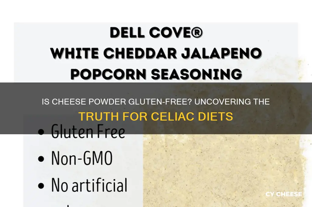 does cheese powder contain gluten