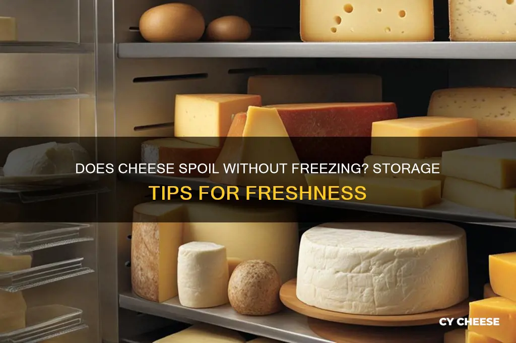does cheese rot when not in the freezer