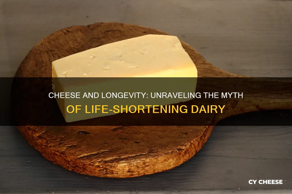 does cheese shorten your life
