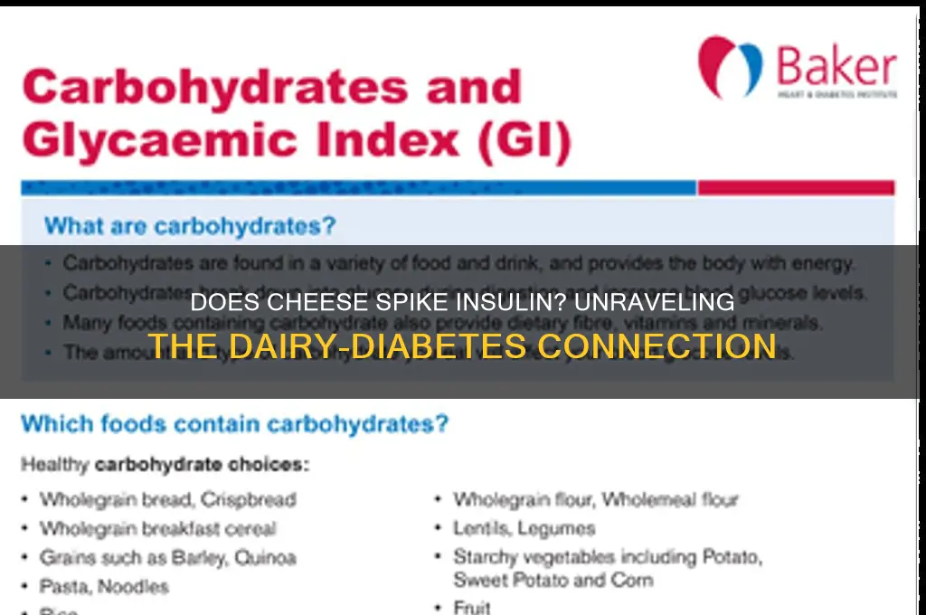 does cheese spike insulin