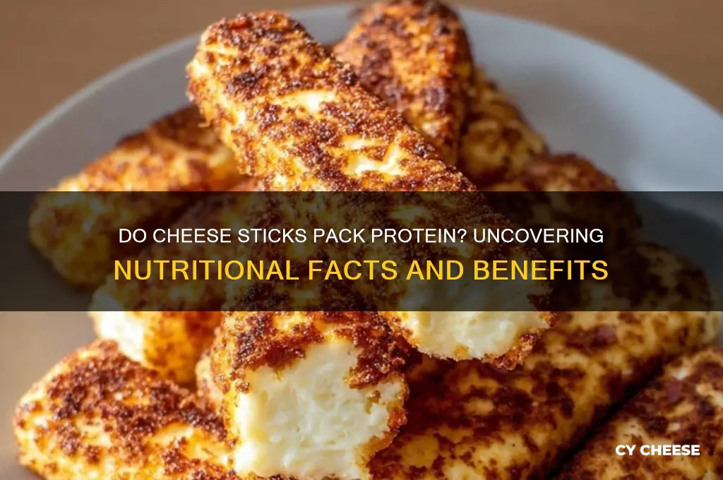 does cheese sticks have protein