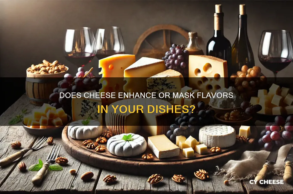 does cheese take away flavor