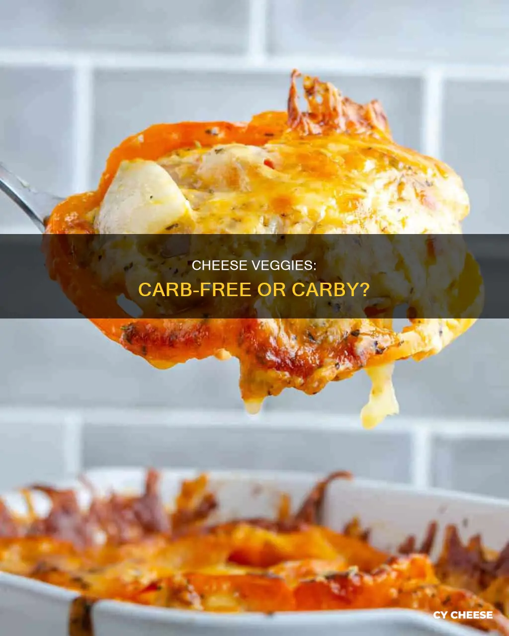does cheese veggies have carbs
