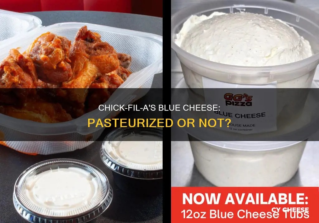 does chick fil a use pasteurized blue cheese