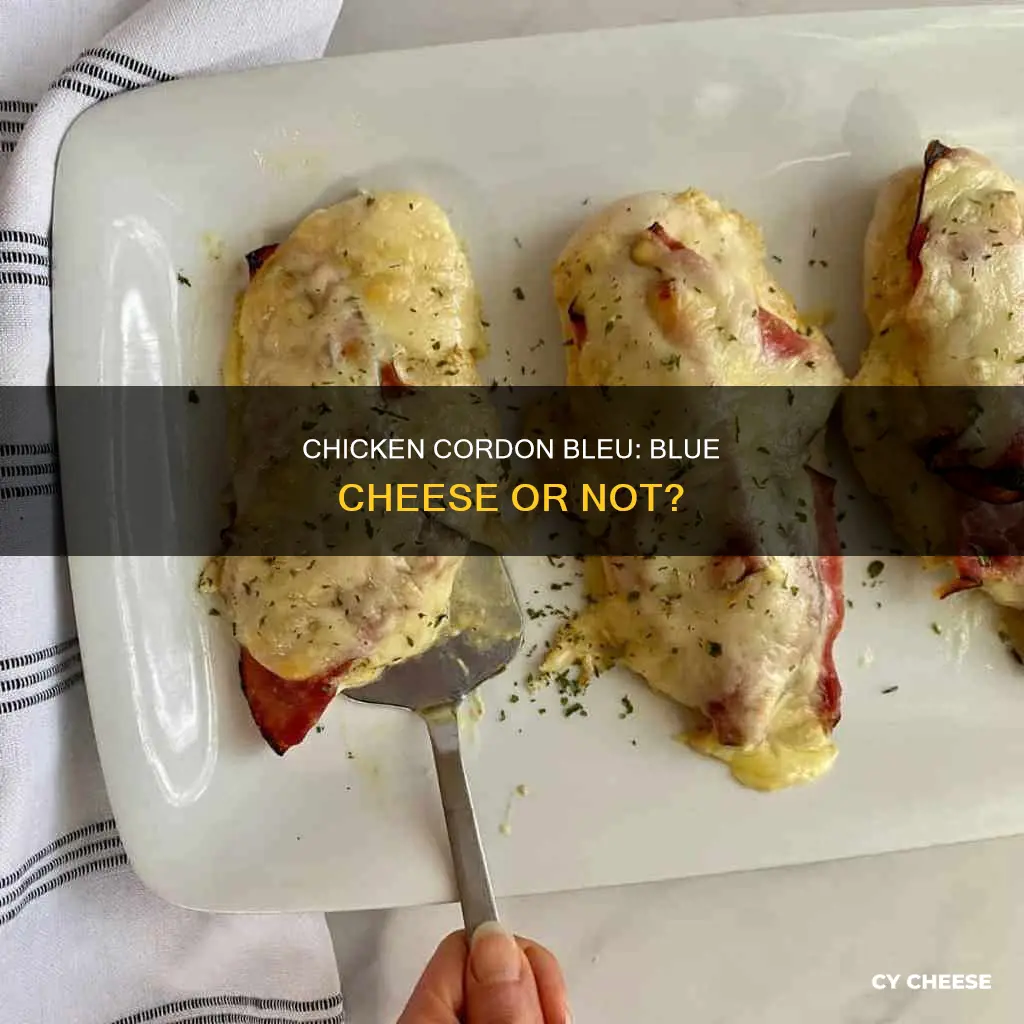 does chicken cordon bleu have blue cheese