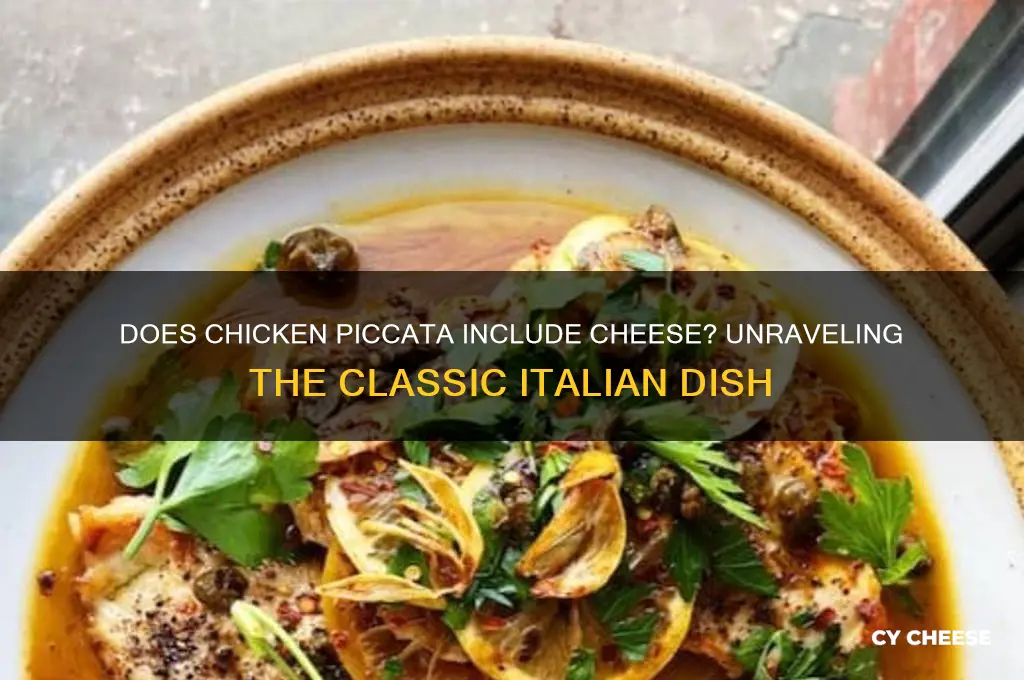 does chicken piccata have cheese