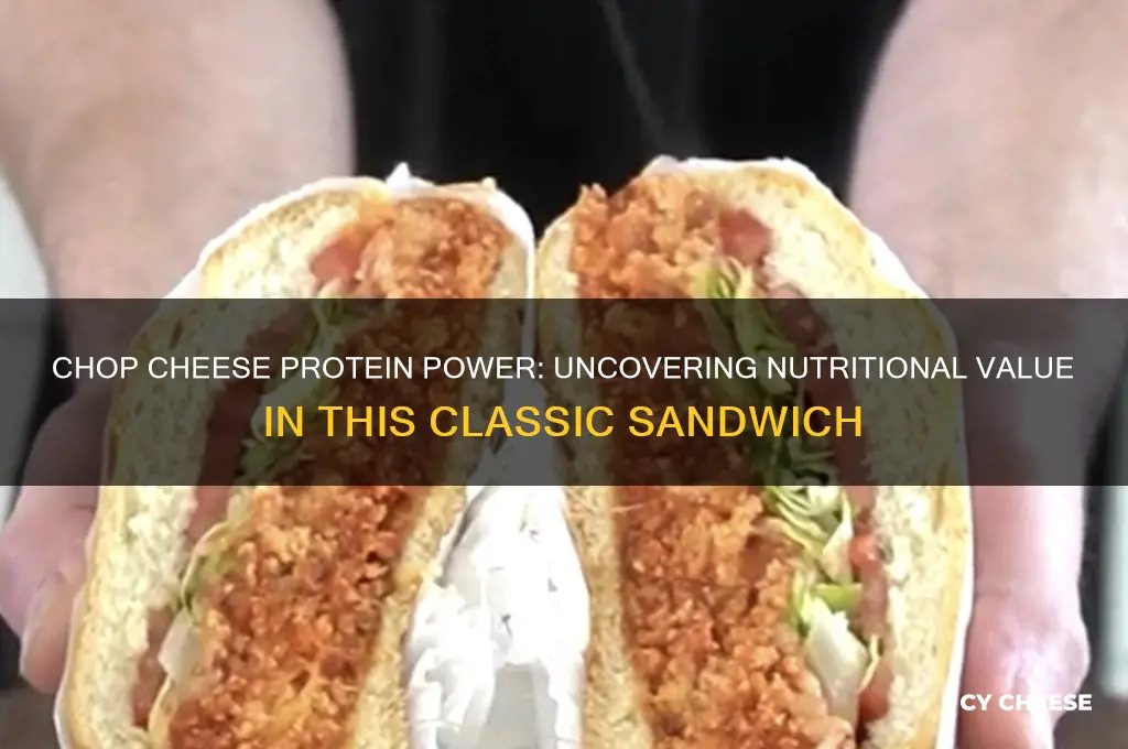 does chop cheese have protein