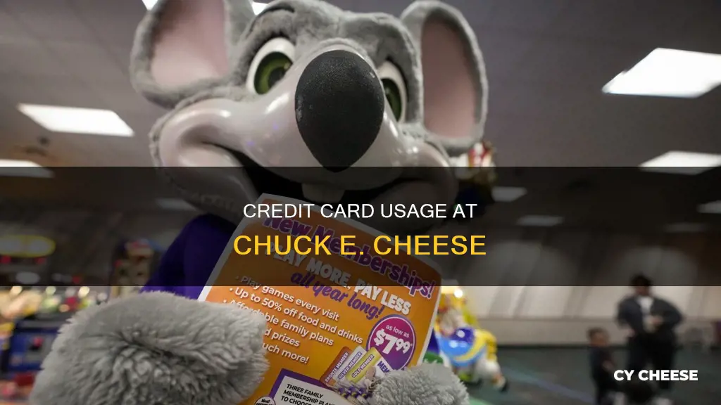 does chuck e cheese accept credit cards