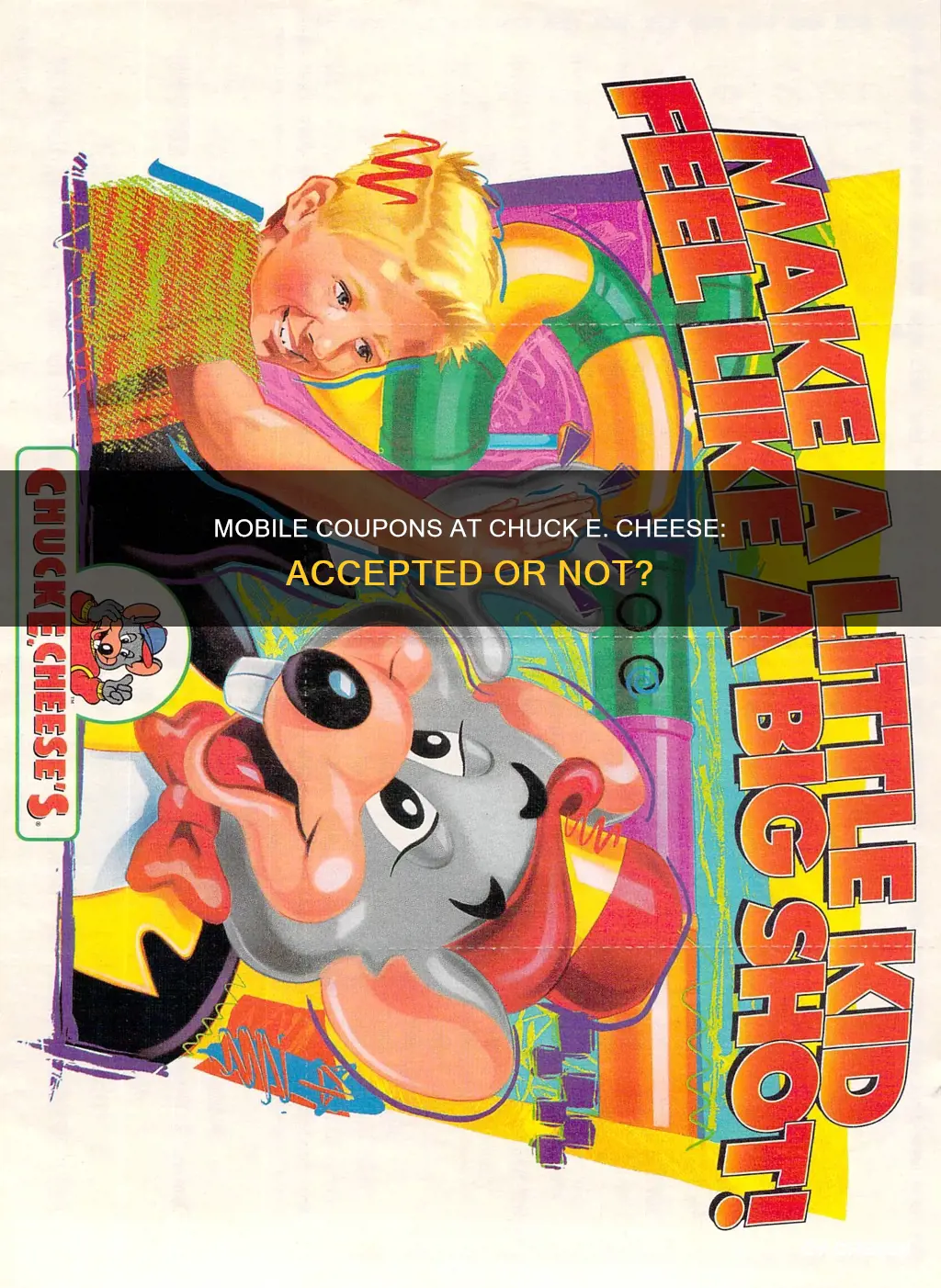 does chuck e cheese accept mobile coupons