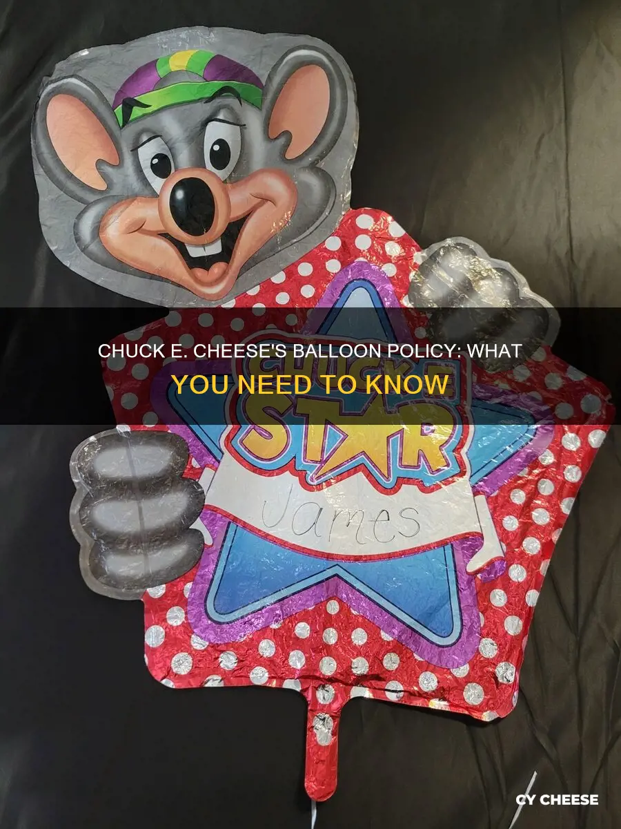 does chuck e cheese allow balloons