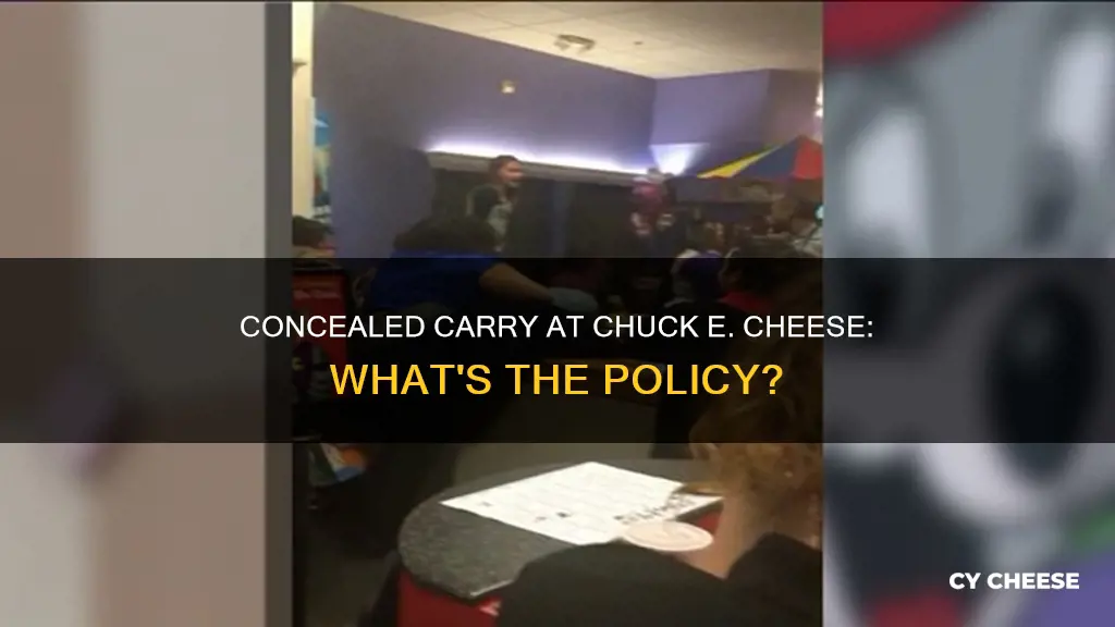 does chuck e cheese allow concealed carry