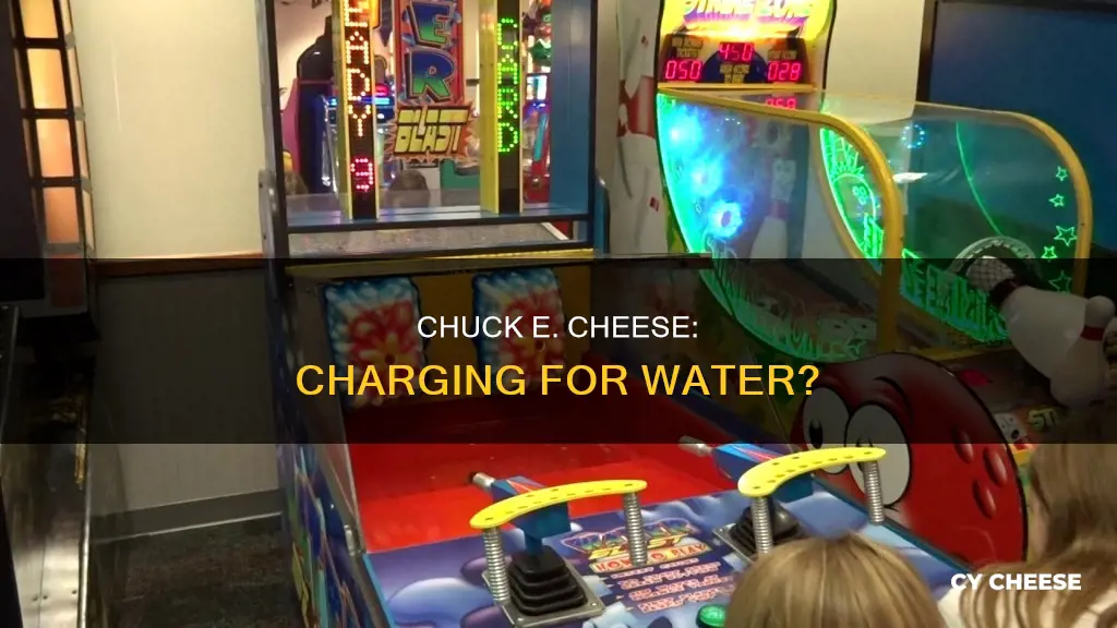 does chuck e cheese charge for water