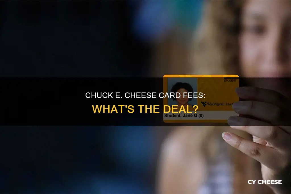 does chuck e cheese chargw for new cards