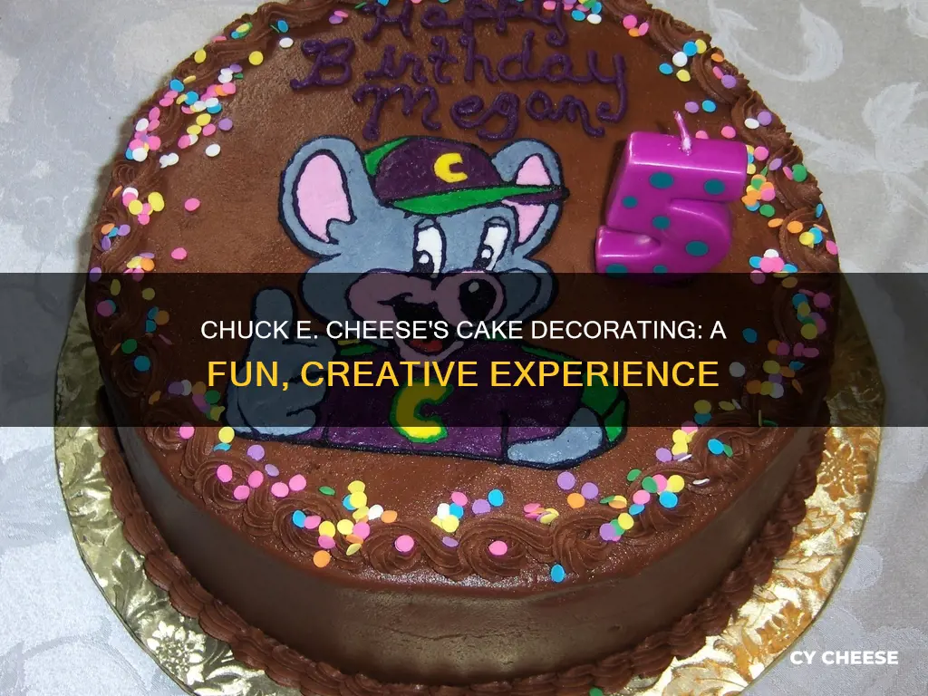 does chuck e cheese decorate the cake