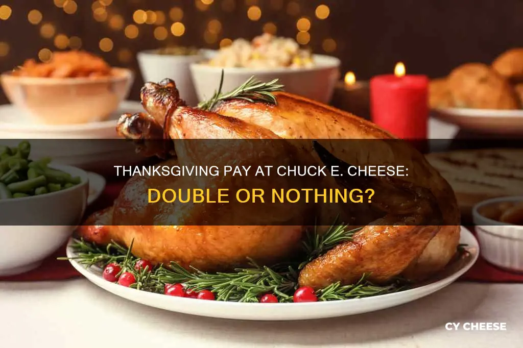 does chuck e cheese get double pay on thanksgiving