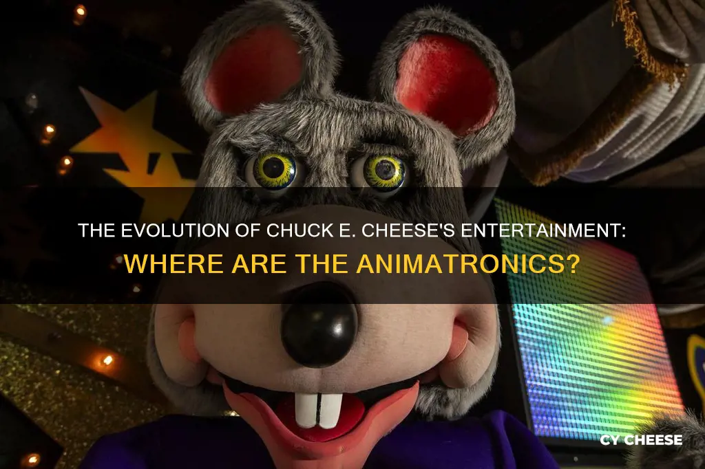 does chuck e cheese have anamatronics anymore