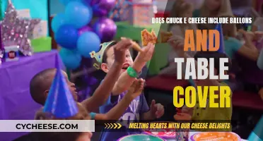 Chuck E. Cheese: Balloons, Table Covers, and More!