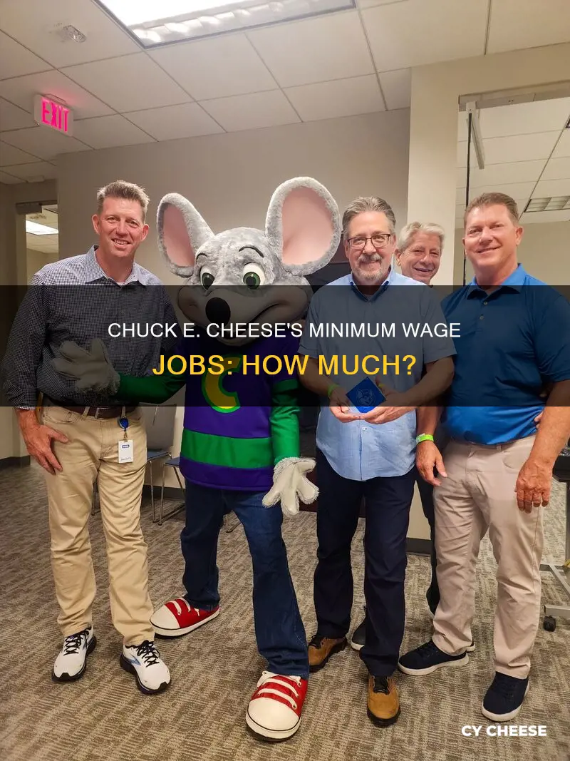 does chuck e cheese pay minimum wage