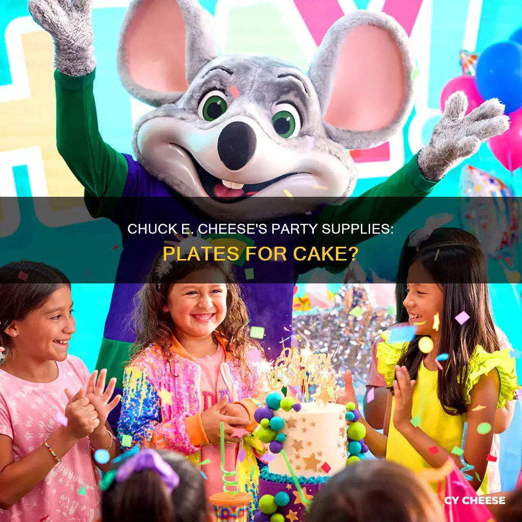 does chuck e cheese provide plates for cake