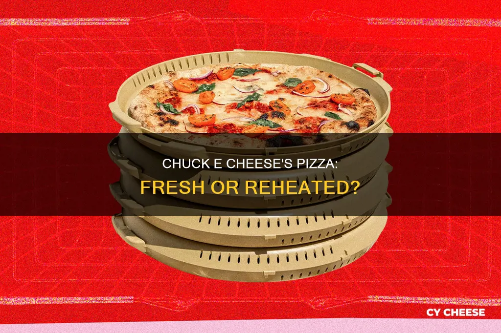 does chuck e cheese reuse pizza