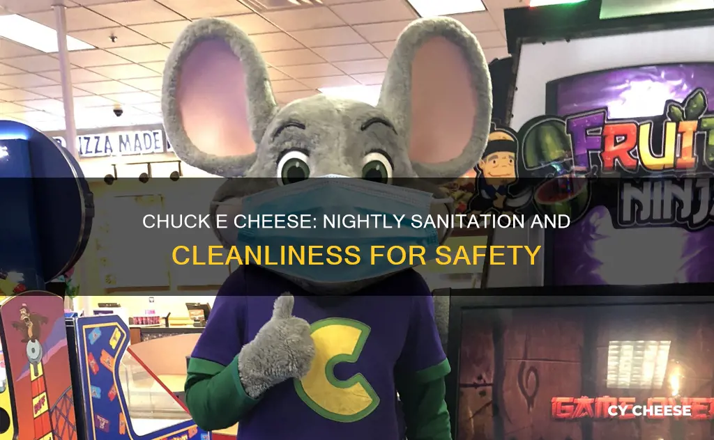 does chuck e cheese sanitize at night