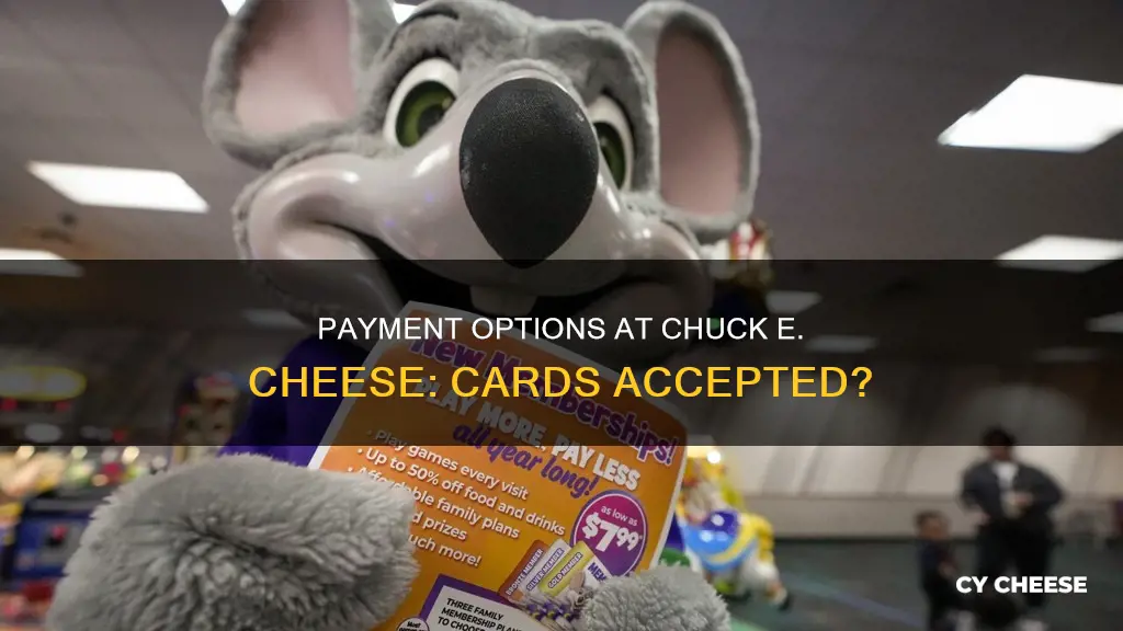 does chuck e cheese take credit cards