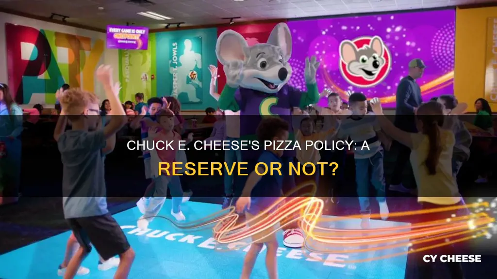 does chuckie cheese reserve pizza