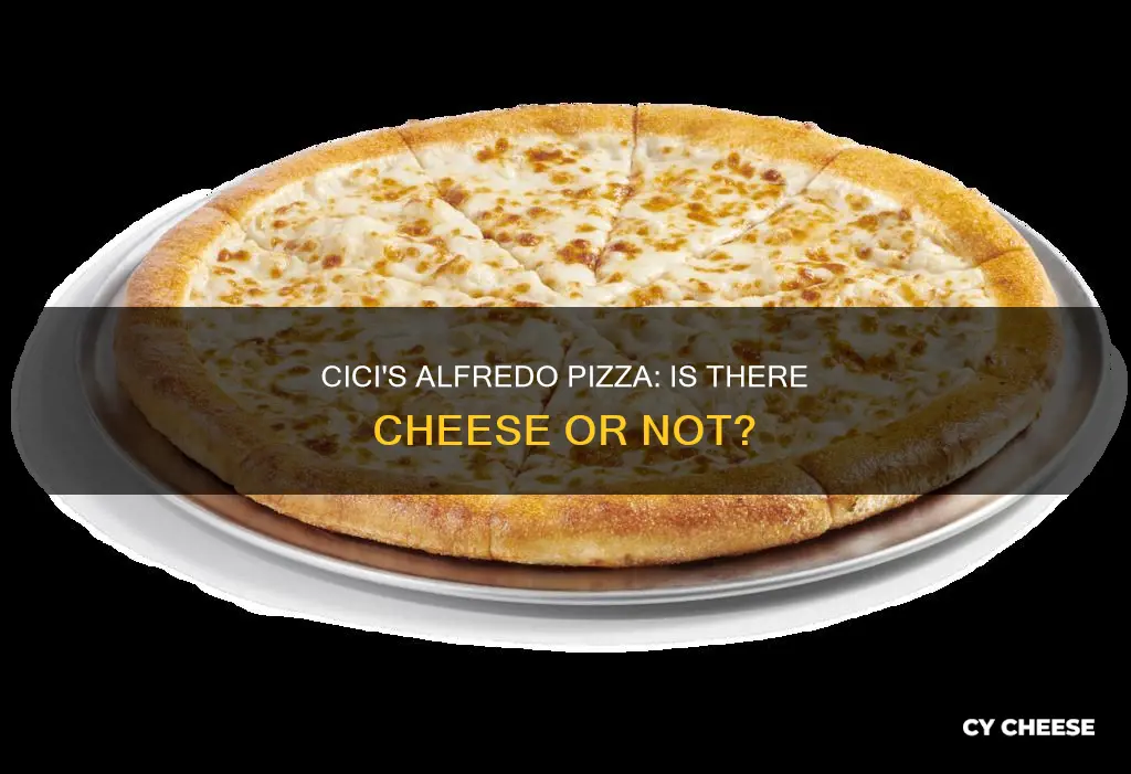 does cicis alfredo pizza have cheese