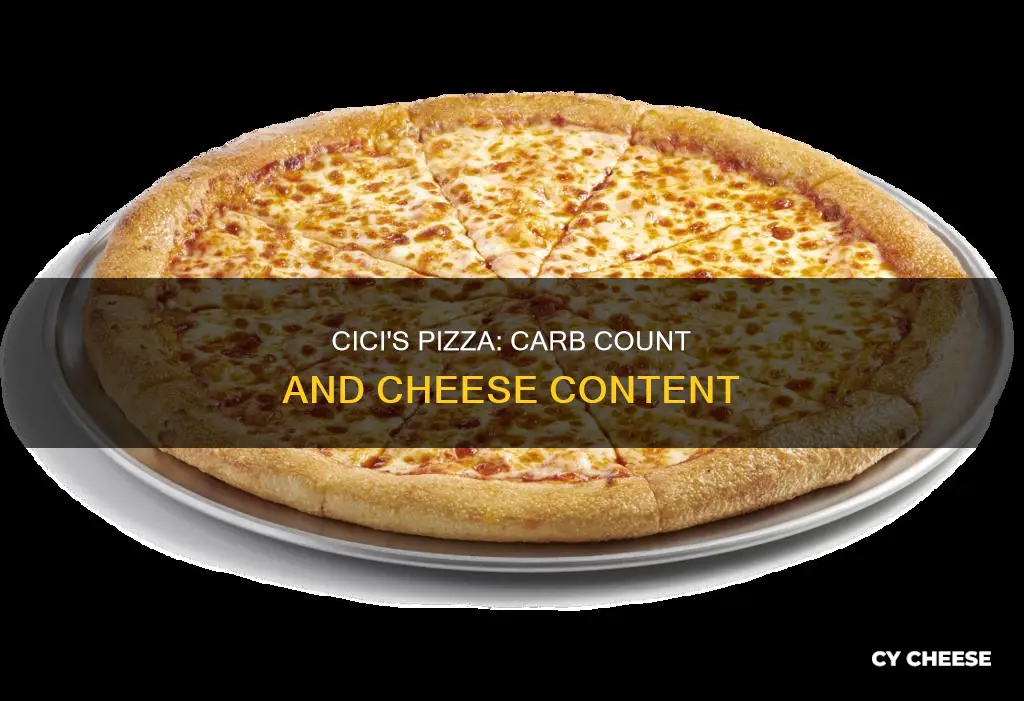 does cicis pizzs cheese have carbs