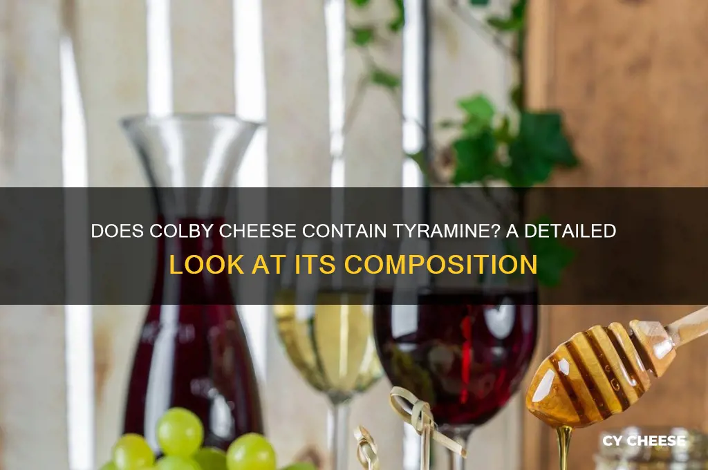 does colby cheese have tyramine