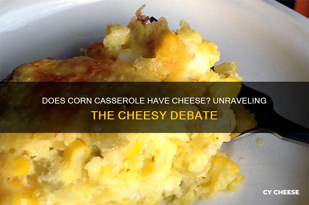 does corn casserole have cheese