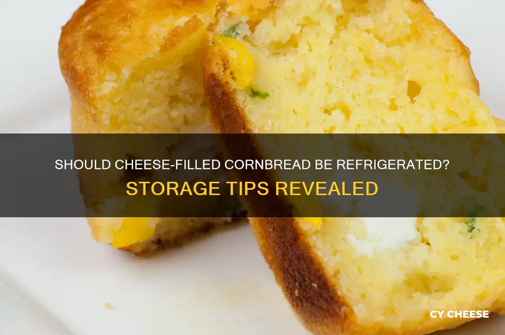 does cornbread with cheese need to be refrigerated