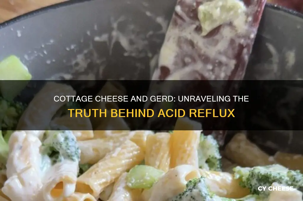 does cottage cheese cause gerd
