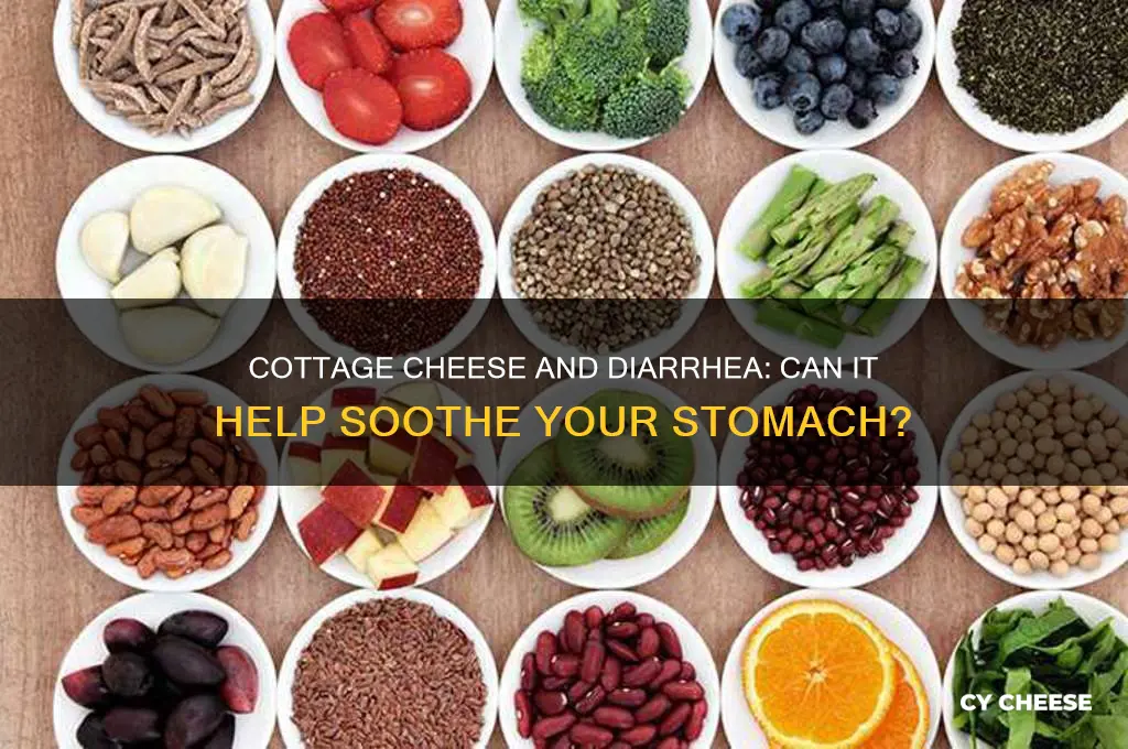 does cottage cheese fight diarrhea