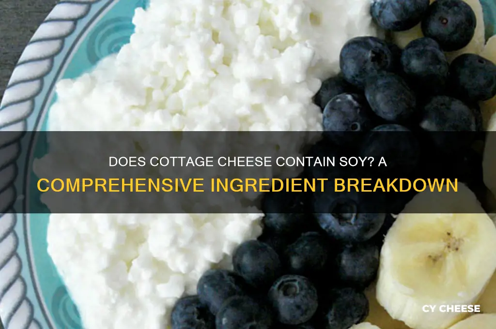 does cottage cheese have soy