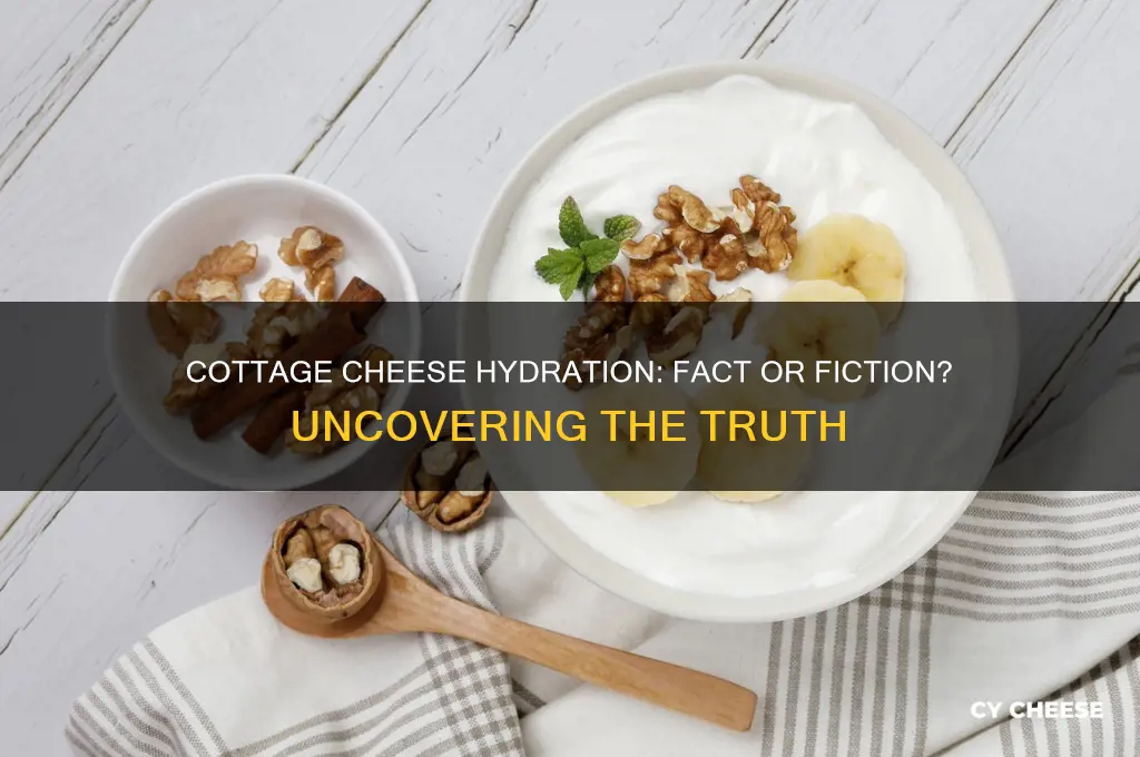 does cottage cheese hydrate you