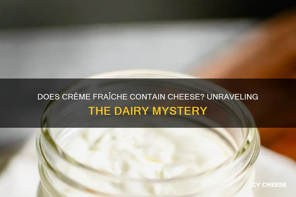 does creme fraiche contain cheese