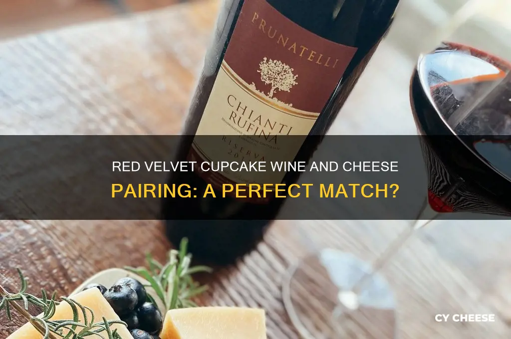 does cupcake red velvet wine go with cheese