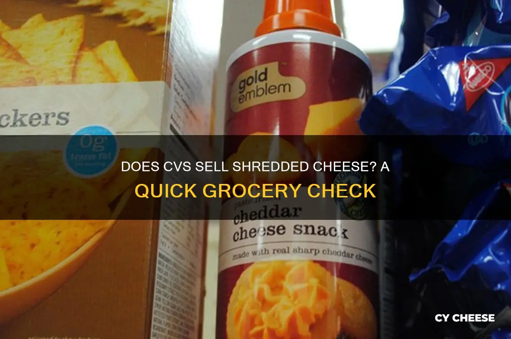 does cvs have shredded cheese