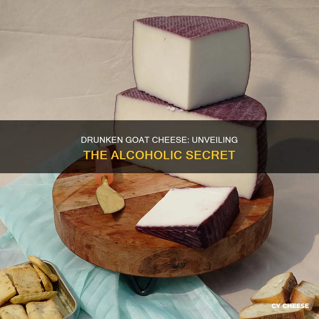 does drunken goat cheese have alcohol