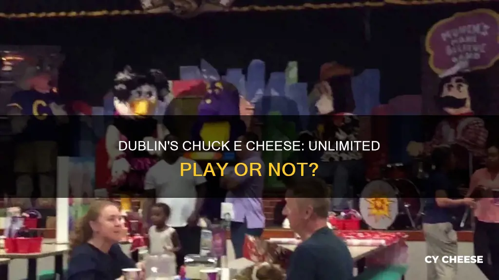 does dublin chuck e cheese have unlimited play