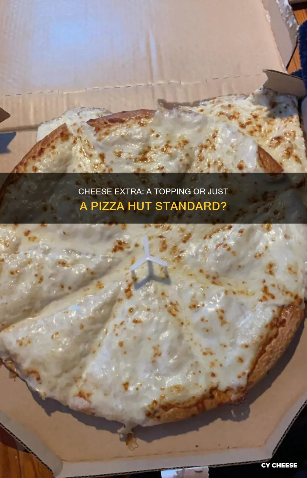 does extra cheese count as a topping pizza hut