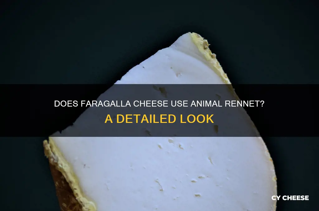 does faragalla cheese contain renet