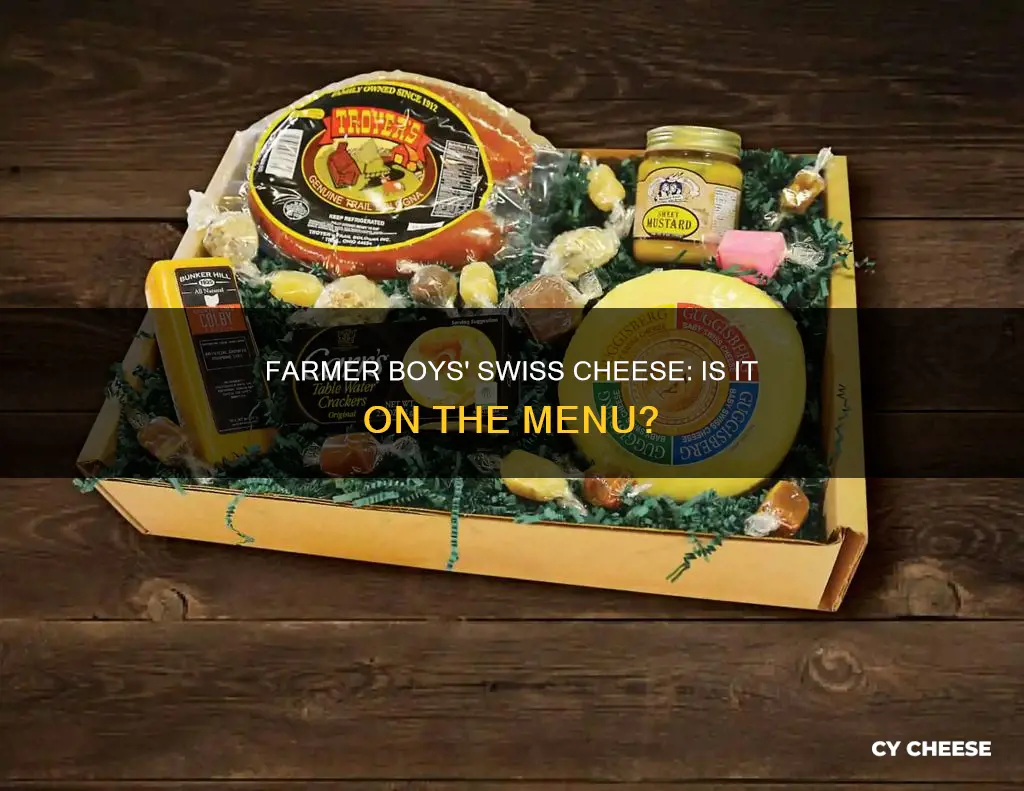 does farmer boys have swiss cheese