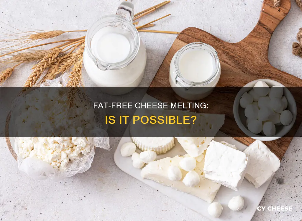 does fat free cheese melt