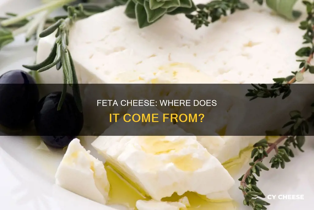 does feta cheese come from