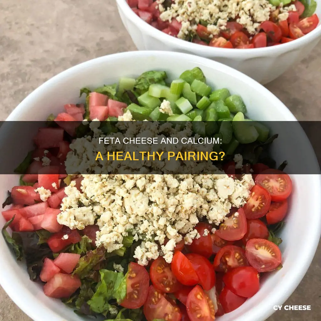 does feta cheese contain calcium