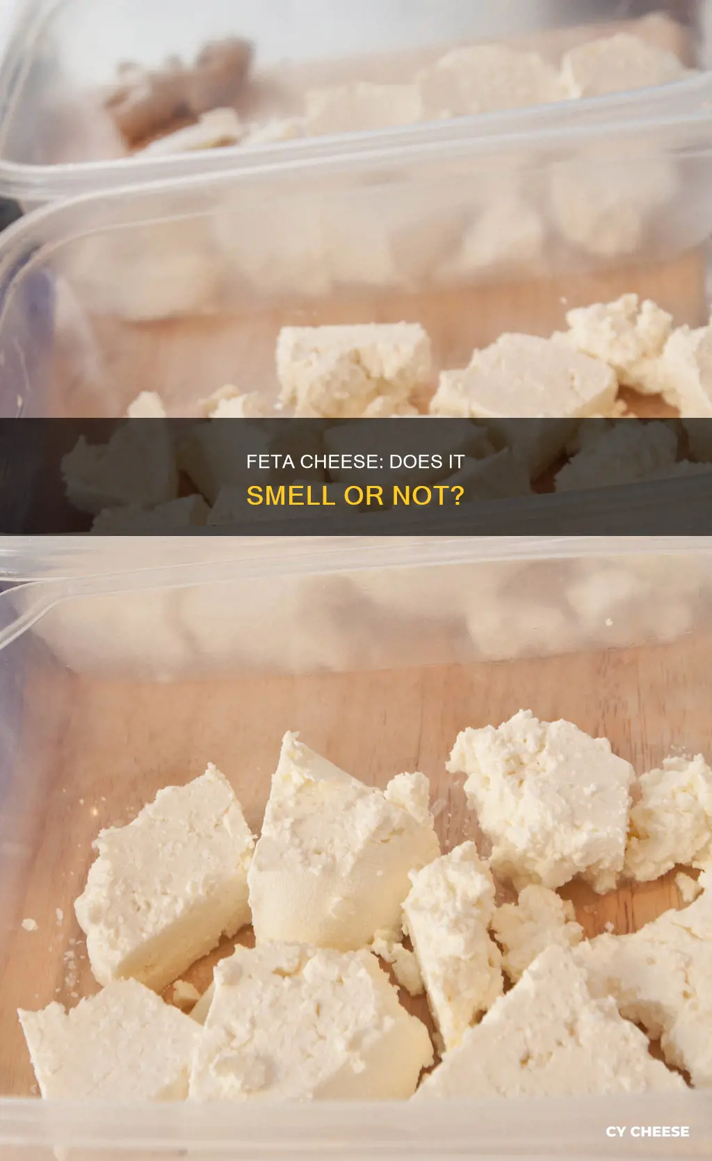 does feta cheese have a smell