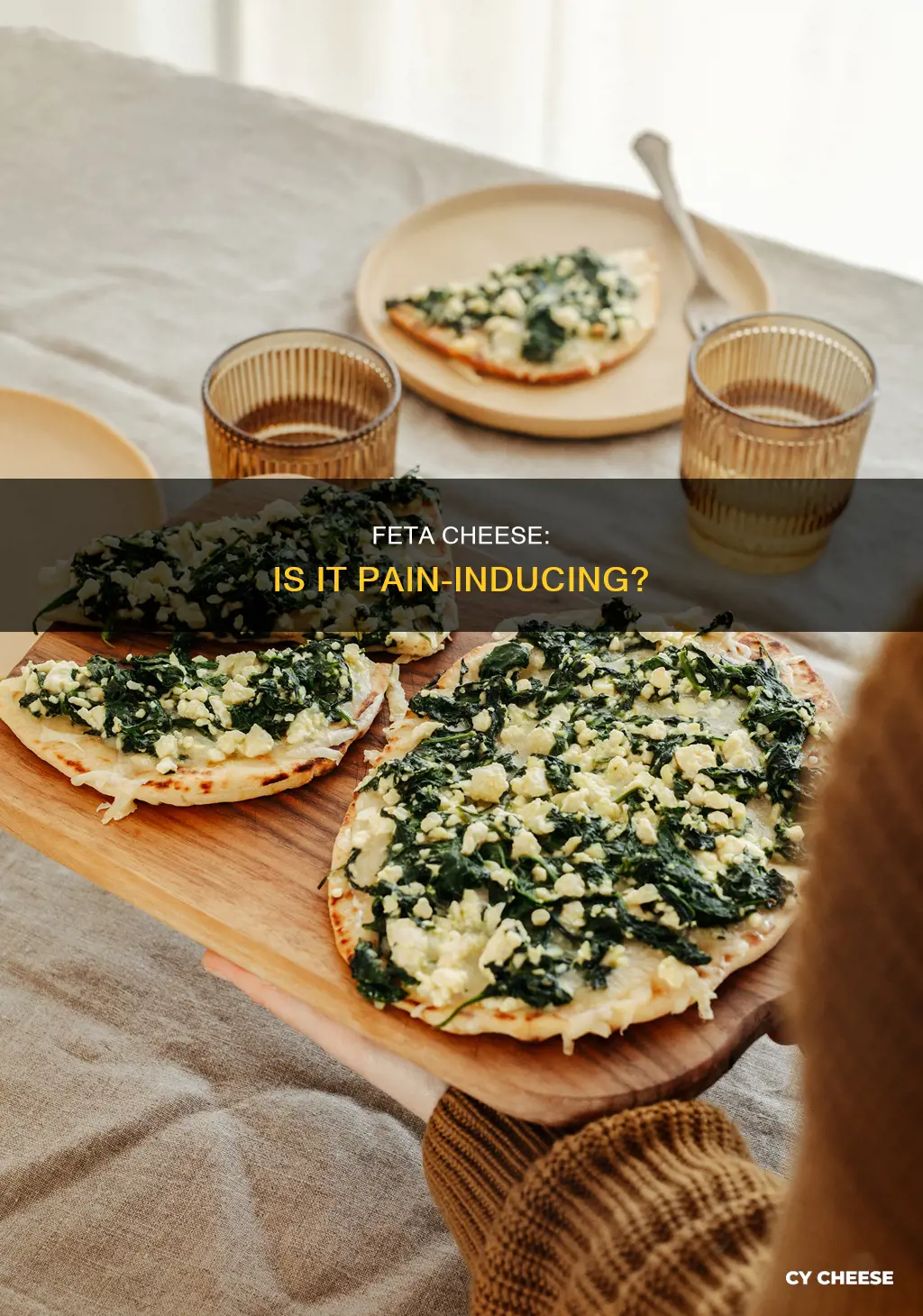 does feta cheese have lots of pain